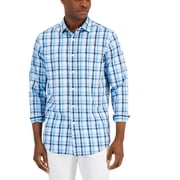 Club Room Mens Drew Knit Plaid Button-Down Shirt