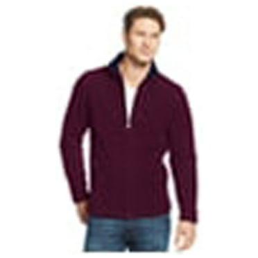 Club Room Mens FZ Fleece Jacket, Red, Big & Tall, XLT
