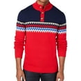 thumbnail image 1 of Club Room Mens Fair Isle Pullover Sweater, Red, Small, 1 of 1