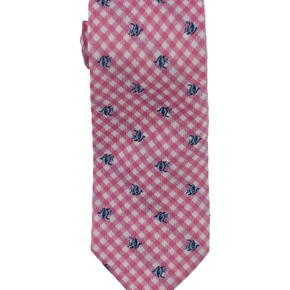 Club Room Mens Fish Self-tied Necktie, Pink, One Size