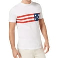 thumbnail image 1 of Club Room Mens Flag Graphic T-Shirt, White, Large, 1 of 2