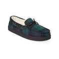 thumbnail image 1 of Club Room Mens Flannel Faux Fur Moccasin Slippers, 1 of 1