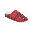 thumbnail image 1 of Club Room Mens Flannel Plaid Slide Slippers, 1 of 3