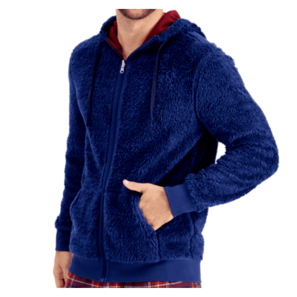 Club Room Mens Fleece Reversible Pajama Hoodie, - Walmart.com