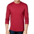 thumbnail image 1 of Club Room Mens Garment-Dyed Basic T-Shirt, Red, Large, 1 of 2
