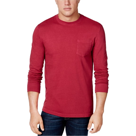 Club Room Mens Garment-Dyed Basic T-Shirt, Red, X-Large