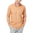 thumbnail image 1 of Club Room Mens Geo-Print Button Up Shirt, Orange, Small, 1 of 2