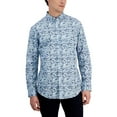 thumbnail image 1 of Club Room Mens Gone Fishing Cotton Printed Button-Down Shirt, 1 of 2