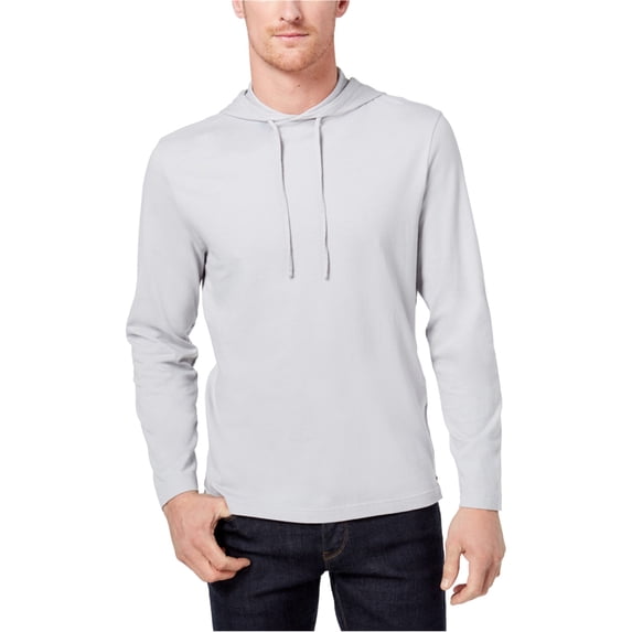 Club Room Mens Hooded Basic T-Shirt, Grey, XX-Large