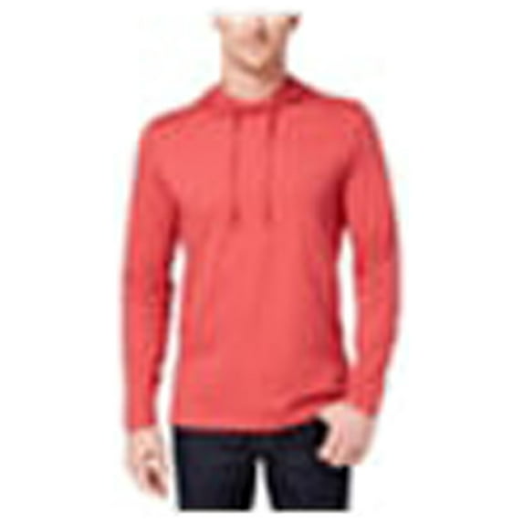 Club Room Mens Hooded Basic T-Shirt, Red, Medium