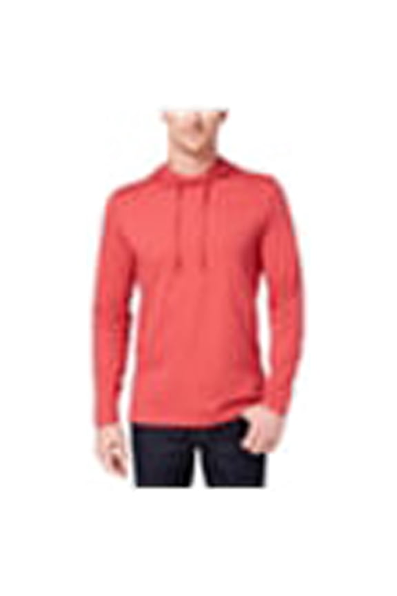 Mens Hooded Basic T-Shirt, Red, Small