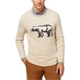 thumbnail image 1 of Club Room Mens Intrasias Pullover Sweater, Beige, Medium, 1 of 2