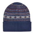 thumbnail image 1 of Club Room Mens Isle Knit Beanie Hat, Blue, One Size, 1 of 1
