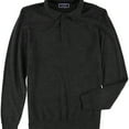thumbnail image 1 of Club Room Mens LS Knit Polo Sweater, Grey, Small, 1 of 1