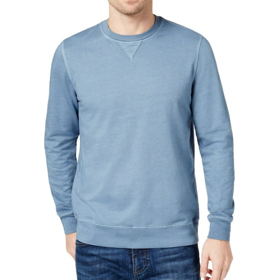 Club Room Mens LS Sweatshirt, Blue, Small