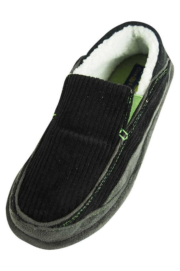 Mens Loafers Slippers Adult Male Slip-Ons Moccasins Black M