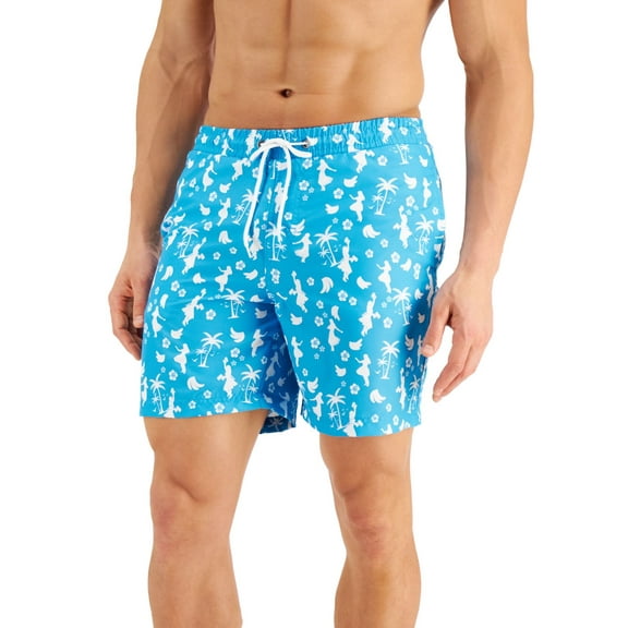 Club Room Mens Mahalo Hula 7 Swim Trunks Poolside Cbo S