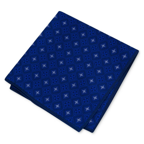 Club Room Mens Medallion Pocket Square, Blue, One Size