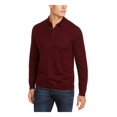 thumbnail image 1 of Club Room Mens Merino Wool Blend Polo Pullover Sweater Red S, 1 of 3