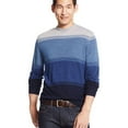 thumbnail image 1 of Club Room Mens Merino Wool Colorblock Pullover Sweater, Blue, Big & Tall, Big 2X, 1 of 2