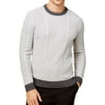 thumbnail image 1 of Club Room Mens Mixed Cable Pullover Sweater, Grey, XXX-Large, 1 of 1