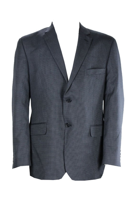 Mens Navy Textured Jacket