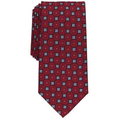 Club Room Mens Necktie Geller Medallion Red Tie OS
