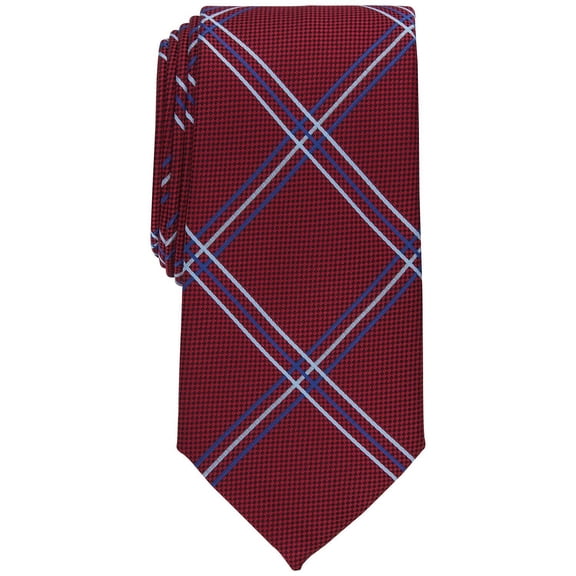 Club Room Men's Otero Grid Tie Red Necktie