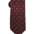 thumbnail image 1 of Club Room Mens Oxford Dot Self-tied Necktie, Red, One Size, 1 of 1