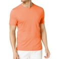 thumbnail image 1 of Club Room Mens Performance Basic T-Shirt, Orange, Small, 1 of 1