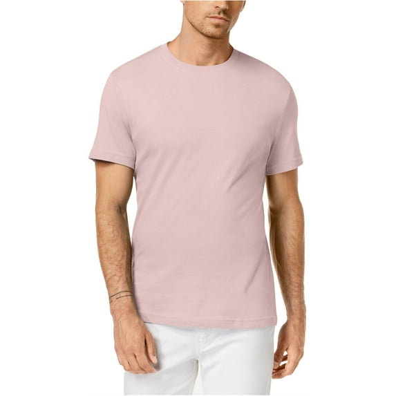 Club Room Mens Performance Basic T-Shirt, Pink, XX-Large