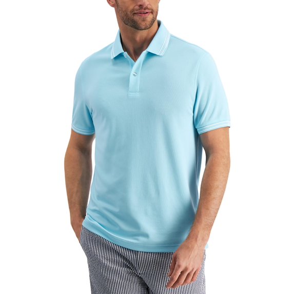 Club Room Mens Performance Short Sleeves Polo Shirt
