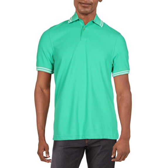 Club Room Mens Performance Short Sleeves Polo Shirt