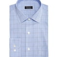 thumbnail image 1 of Club Room Mens Plaid Button Down Dress Shirt, Blue, 15.5" Neck 34"-35" Sleeve, 1 of 2