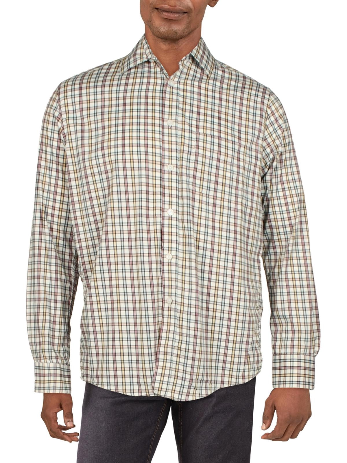 Plaid Collared Button Down Coat
