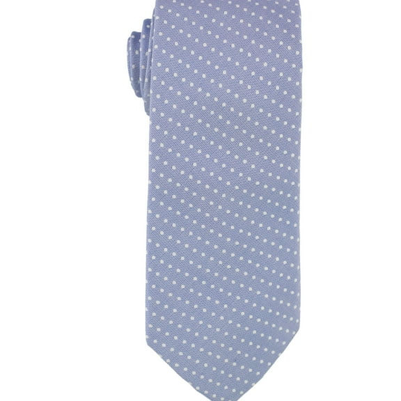 Club Room Mens Polka Dot Self-tied Necktie, Blue, One Size