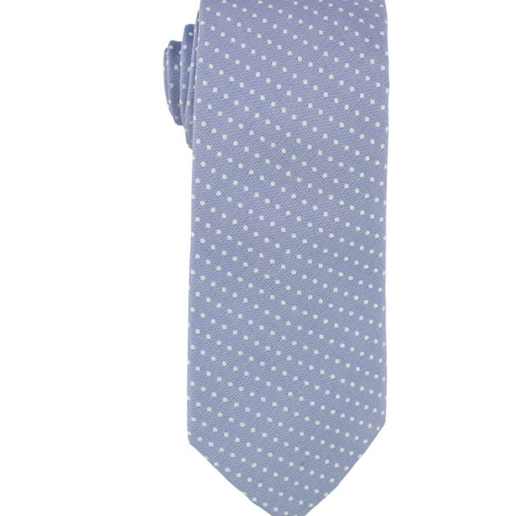 Club Room Mens Polka Dot Self-tied Necktie, Blue, One Size