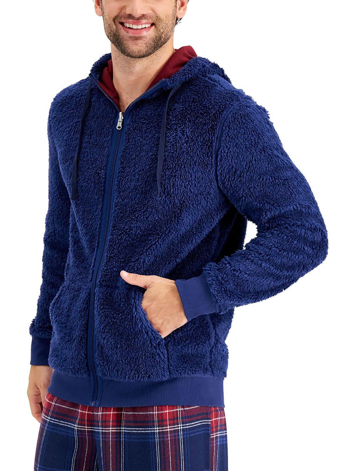 Club Room Mens Reversible Cozy Zip Hoodie