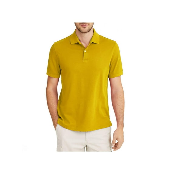 Club Room Mens Ribbed Trim Short Sleeve Polo Shirt
