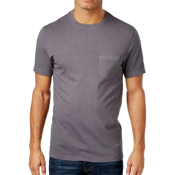 Club Room Mens SS Basic T-Shirt, Grey, Small