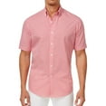 thumbnail image 1 of Club Room Mens Skylark Button Up Shirt, Red, Small, 1 of 2
