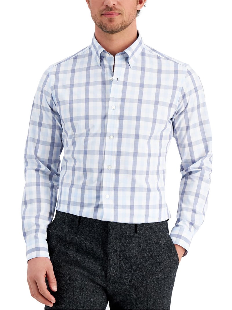 Club Room Mens Slim Fit Button-Down Dress Shirt Club Room Mens Slim Fit Button-Down Dress Shirt