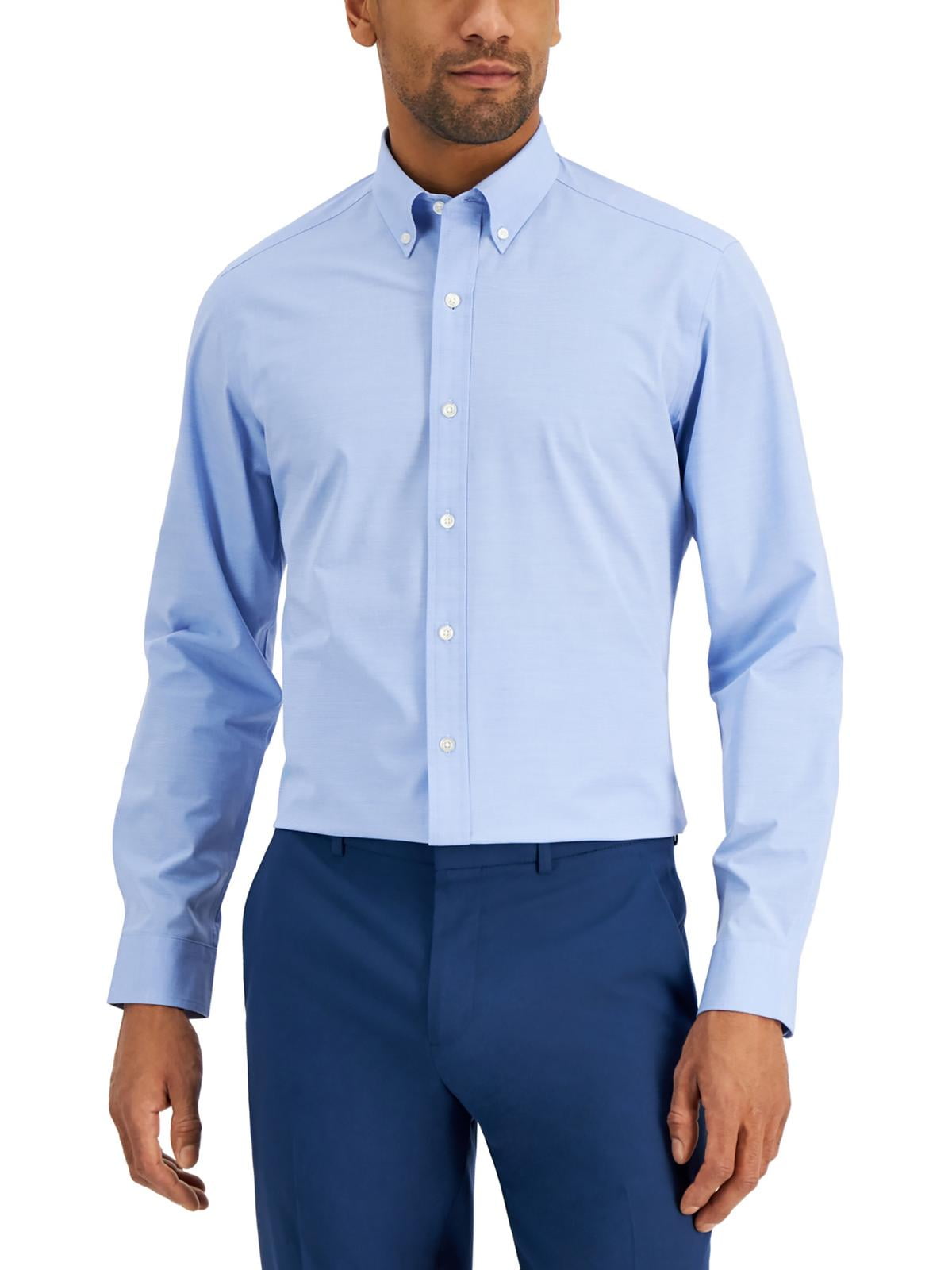 Club Room Mens Slim Fit Collar Dress Shirt Blue S Club Room Mens Slim Fit Collar Dress Shirt Blue S