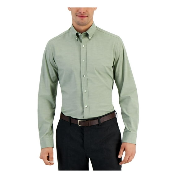 Club Room Mens Slim Fit Collar Dress Shirt