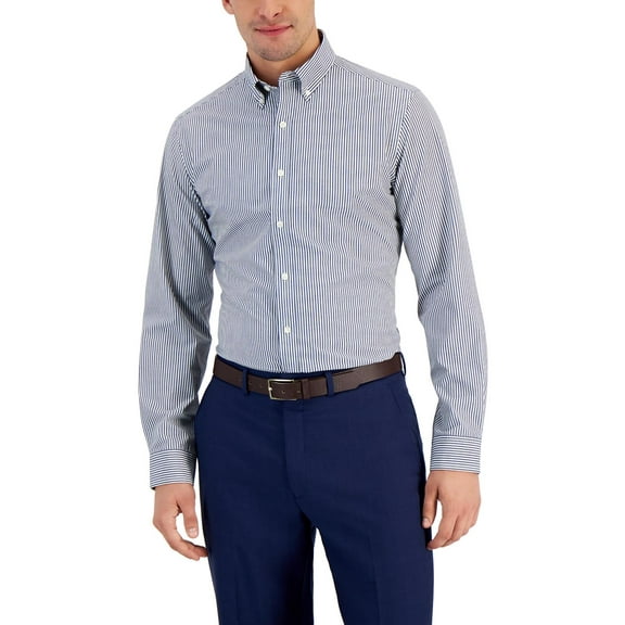 Club Room Mens Slim Fit Striped Button-Down Shirt