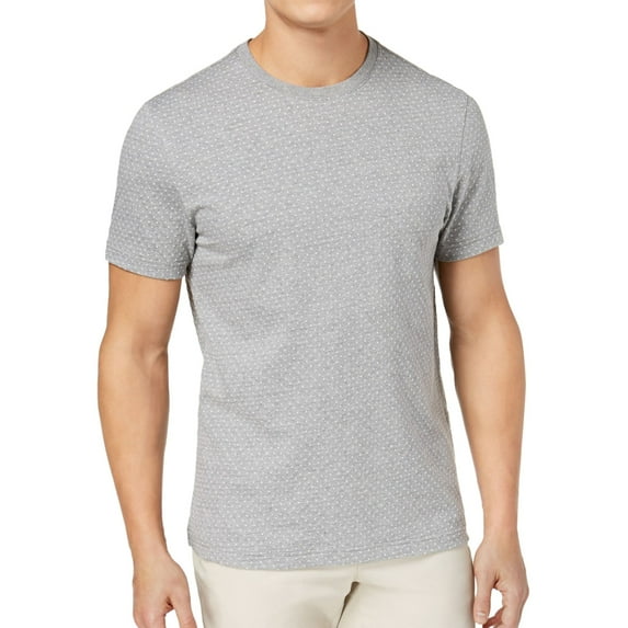 Club Room Mens Square Basic T-Shirt, Grey, Small