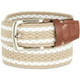 thumbnail image 1 of Club Room Mens Stretch Elastic Braided Belt, Beige, Small, 1 of 1