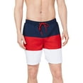 thumbnail image 1 of Club Room Mens Colorblocked 7 Swim Trunks Fire Combo S, 1 of 1