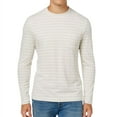thumbnail image 1 of Club Room Mens Stripes Basic T-Shirt, Off-White, Big & Tall, Big 3X, 1 of 1