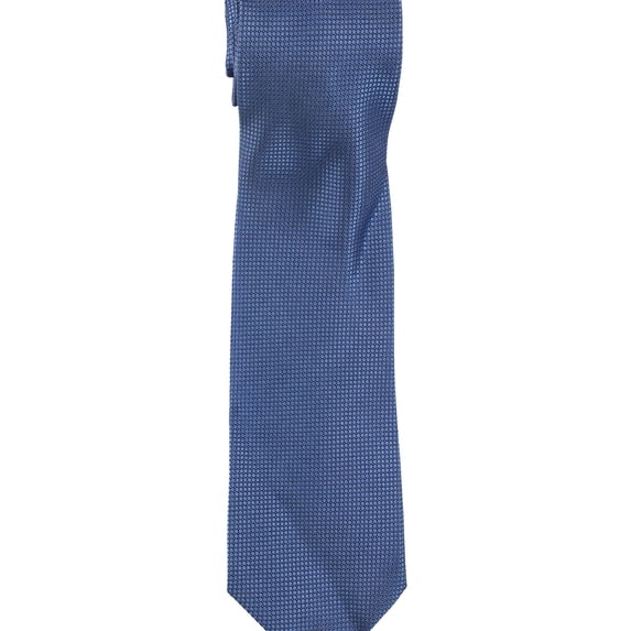 Club Room Mens Textured Silk Self-tied Necktie, Blue, One Size